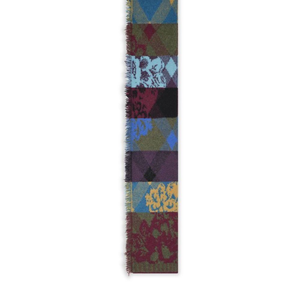 Dries Van Noten 'Mati' Multicolor Wool Blend Scarf Men